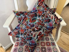 Handmade Spider-Man Print Cushion - Marvel Comics Superhero Gift Idea