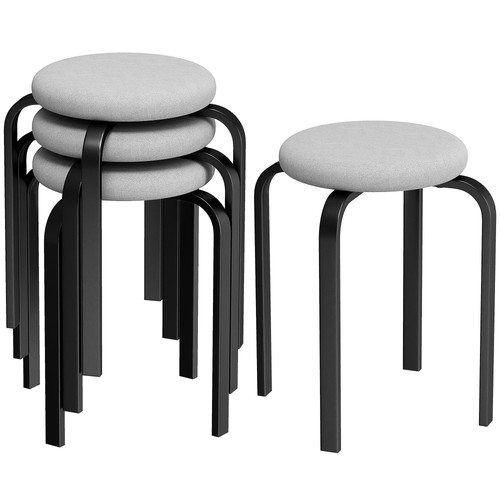 Homcom stackable stools - homcom,