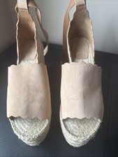 Chloe shoes wedges Beige Size 38 Uk 5 new 