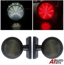 2x Red White Smoked Side