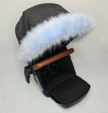 Luxury FAUX FUR Pram Hood Trim fits Silver Cross Icandy Bugaboo Egg Prams