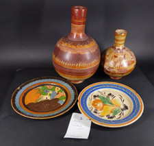 Old MGM Movie Prop - Anchors Away - Mexican Pottery 2 Vessels + 2 Plates as is