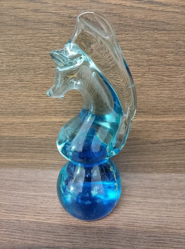 Mdina style glass paperweight - mdina,