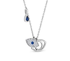 Diamond Style Evil Eye Pendant