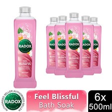 Radox Feel Blissful Bath Soak, Calendula & Rose, 6 Pack, 500ml