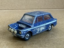Dinky Toys Hillman Imp Rally Car, No 214, Die Cast, 1968, Original, Blue, Resto,