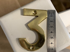 Brass Door Number "3"