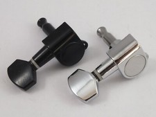 Left Handed Machine Heads 6 in-line for Strat or Tele style guitar in 2 colours