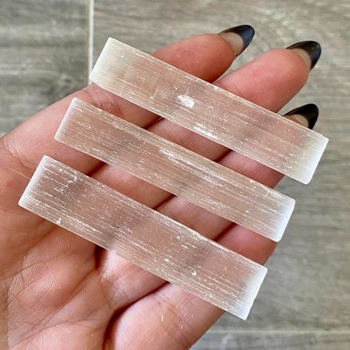 Selenite satin spar x3 - spar,