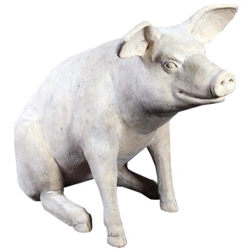 115cm sitting pig sculpture - 115cm,