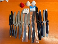 Job Lot:  x 13 RC Aeroplane Propellers, RC Plane Props & Spinners APC/Master/etc