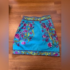 90s Vintage Blue Cotton Emilio