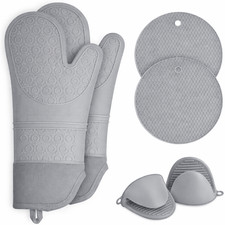 Silicone Oven Gloves Set Of 6
