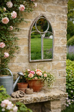 Metal garden wall - mirror, –