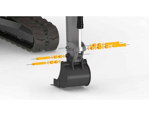 Dipper bucket end pin bush - dipper, &