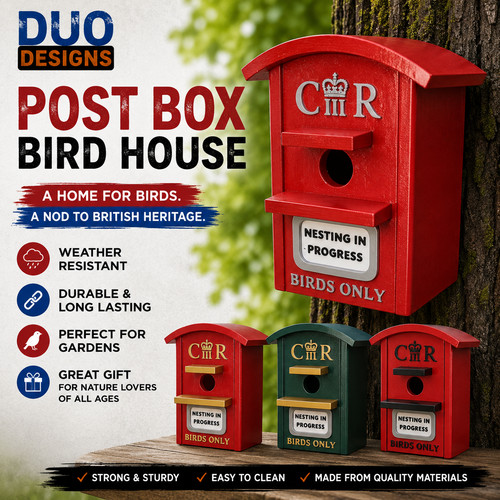 Royal mail post box bird - box, house