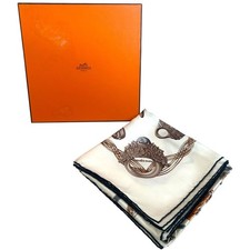 Hermes Patterned Square Scarf