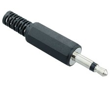 2X Rewireable mono miniature 3.5mm insulated jack plugs