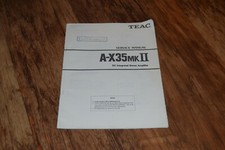 TEAC A-X35 Mk II DC Stereo Amplifier RARE Vintage SERVICE MANUAL Guide Retro