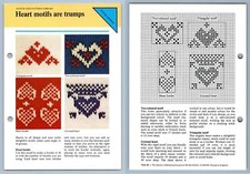 Heart Motifs.. - Stitch - 1979 Odhams Knitting Collection Instruction Card