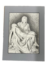 Pieta Drawing Michelangelo