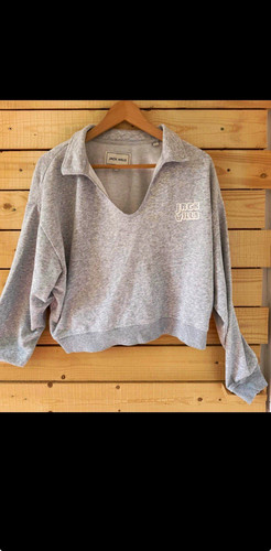 Jack wills grey collared logo - grey,