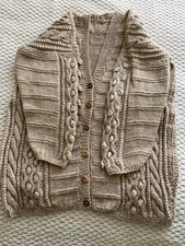 Hand Knitted Aran Style