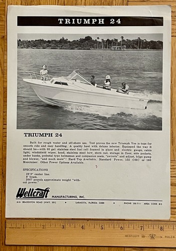 Vintage wellcraft triumph - triumph, vee