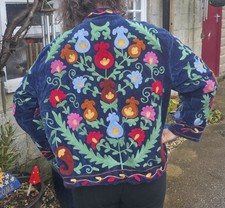 Cotton Velvet Embroidered