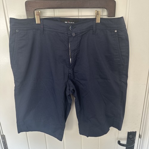Kiton navy shorts men - kiton,