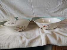 Wedgwood Etruria & Barlaston Tiger Lily 2 Tureens - 1 lid  1940's