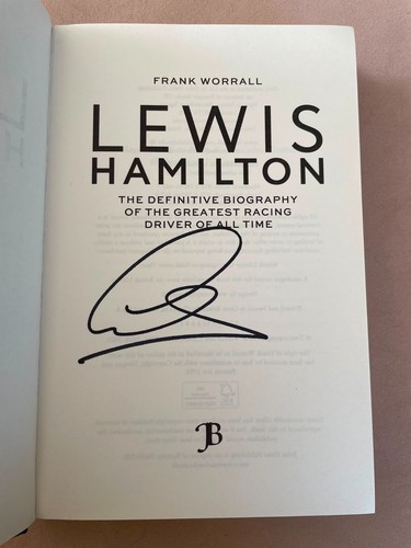 Lewis hamilton hand signed - lewis,
