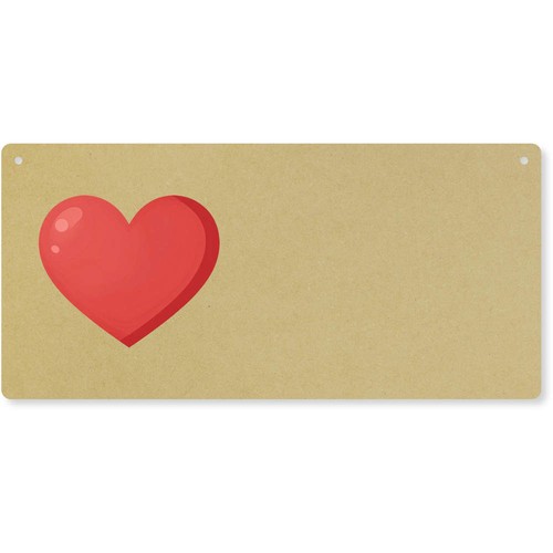 Simple red heart - red, large