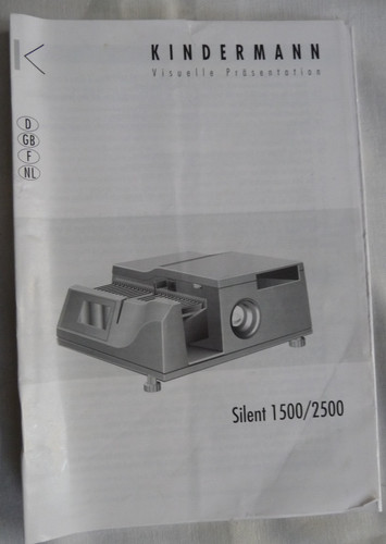 Instructions slide projector