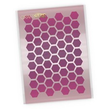 Honeycomb Background Stencil -