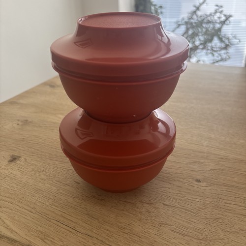Vintage orange tupperware - vintage,
