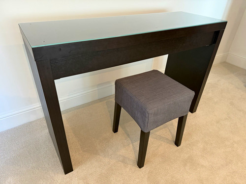 Black ikea malm - black, table