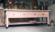 Prep Table Kitchen Island With Pot shelf