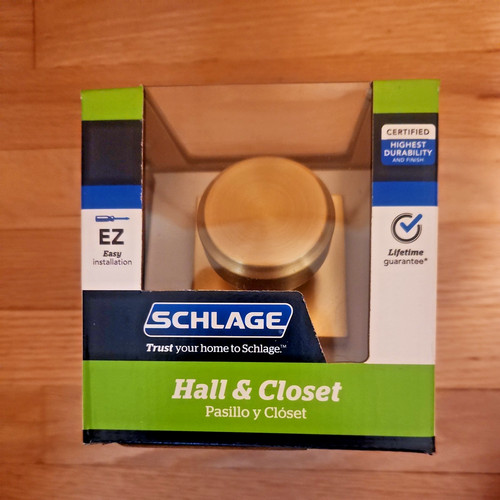 Schlage bowery satin - schlage, brass