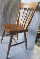 Vintage Pine Spindle Jointed Back Chair Apprentice Piece