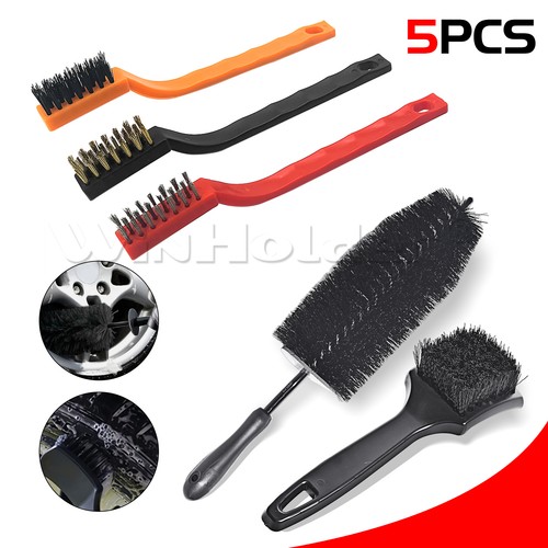 Car alloy wheel cleaning - alloy, brush