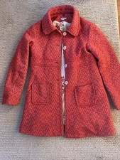 Monsoon Coat Girls Red Wool