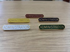 Administration Bar Pin Badge-
