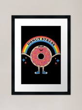 Donut Stress Framed Art Print