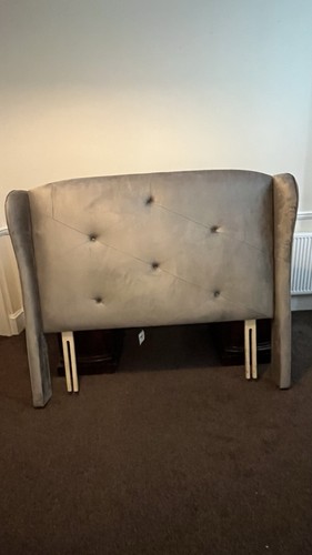 King size grey velour - king,