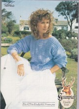 Hayfield Grampian DK Knitting Pattern Ladies Textured Panel Tunic Jumper 2379