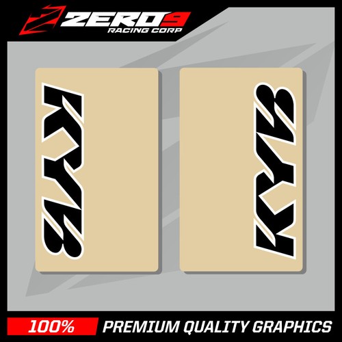 Kyb upper fork decals - decals, 85cc