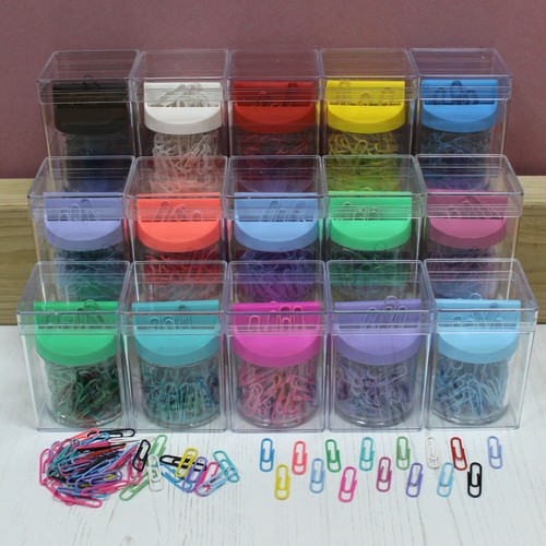 Paper clip dispenser pot with - paper,