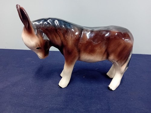 Porcelain donkey glossy - ,