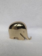 Luigi Colani Drumbo Elephant Brass Paperweight   1970s German  Dresdner Bank